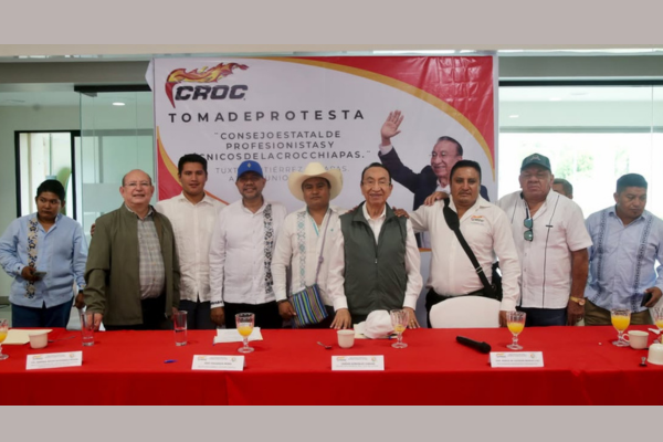 croc, 2025, toma, protesta, consejo, estatal, profesionistas, tecnicos, en, chiapas, CROC