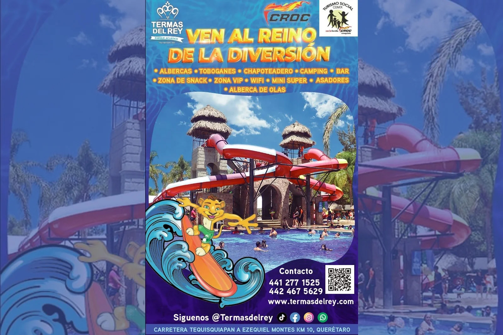 croc, termas, rey